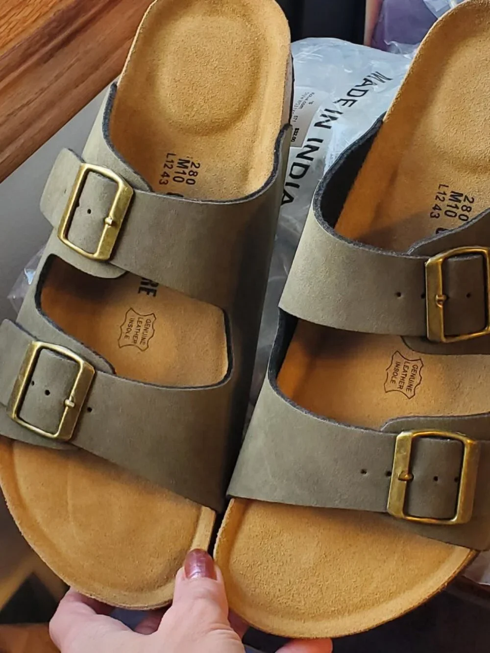 Cushionaire Lane Nubuck Sandals Size: 10 Men Color: Olive  Brand New in Box!